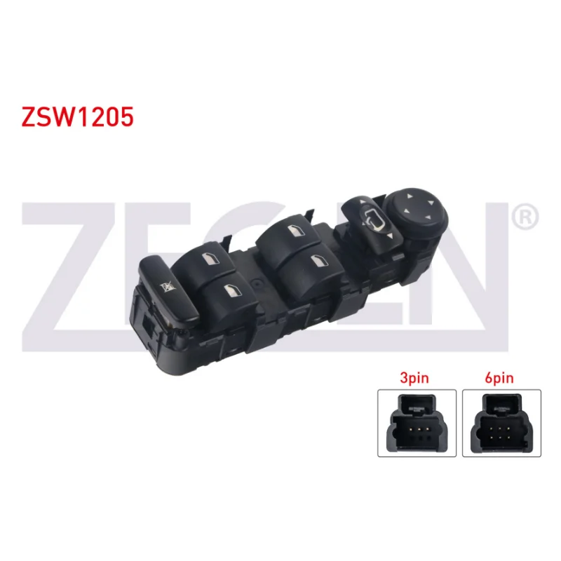 Peugeot 307 807 Citroen C5 C8 Cam Düğmesi Sol Ayna Ayarlı ZSW1205