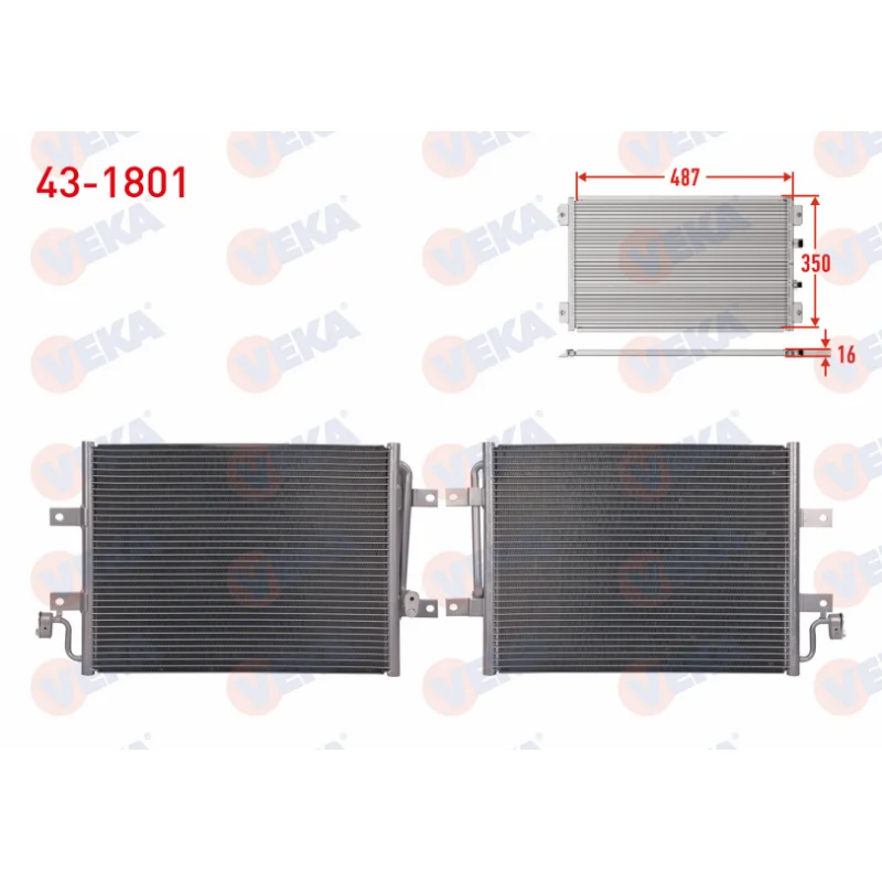 Fiat Albea 1.3 Multijet Klima Radyatörü 43-1801