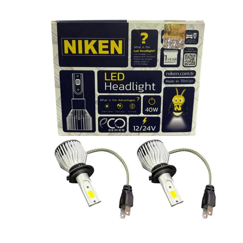 Ampul H7 Led 12/24V 40W Takım 120040401