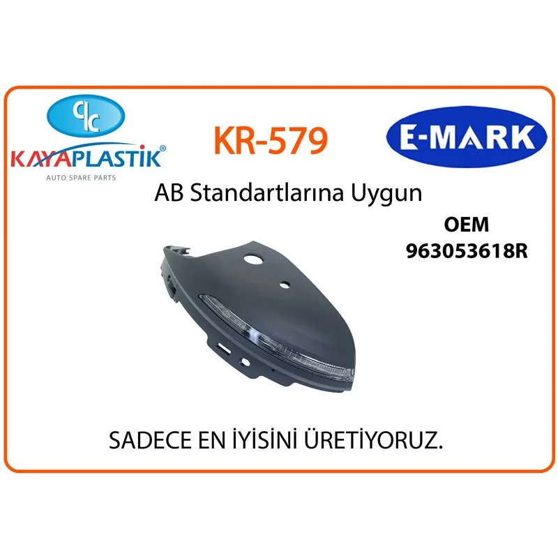 Renault Megane IV Sağ Ayna Sinyali Kapaklı KR579 963053618R
