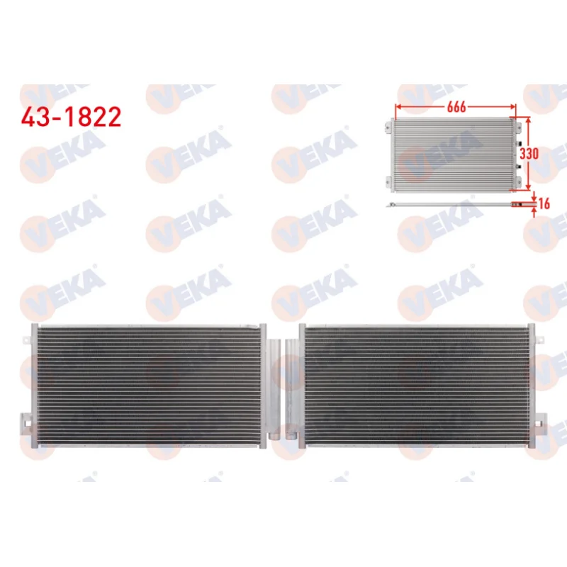 Fiat Egea Klima Radyatörü 43-1822