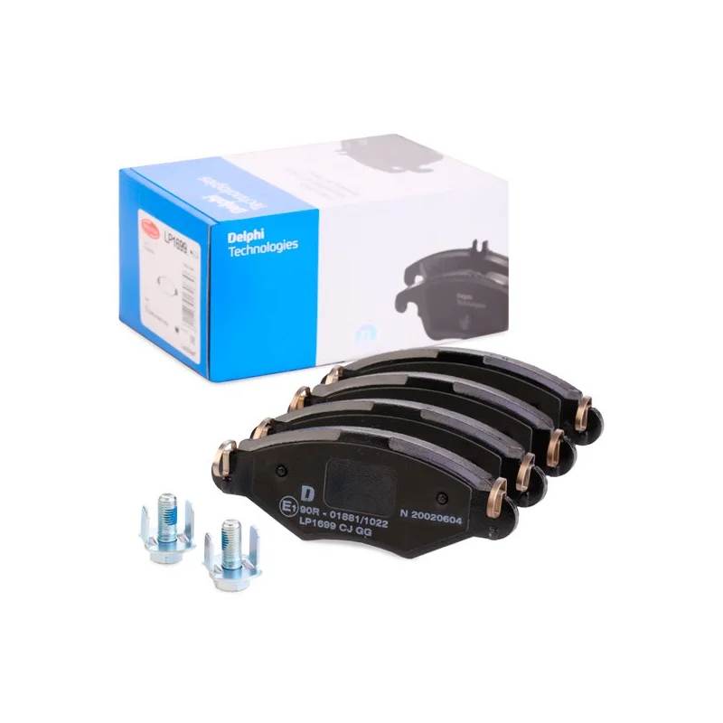 Peugeot 206 2001- Sonrası Ön Balata Takım DEL-LP1699 4253.20